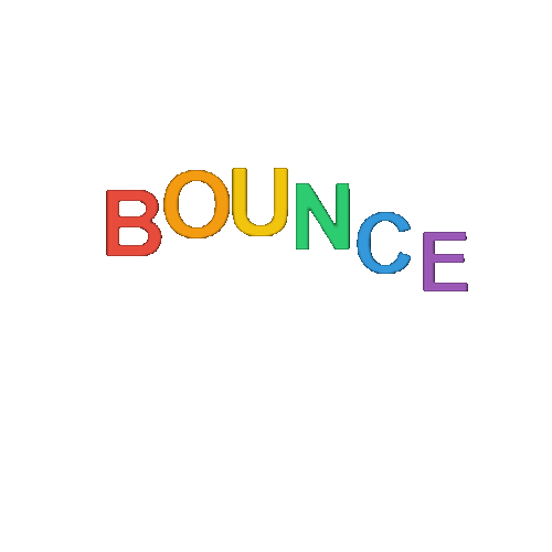 Bounce Letters Wave