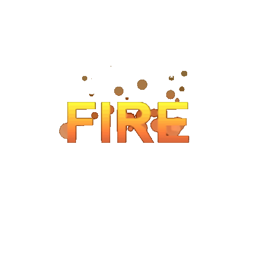 Fire Burn Text