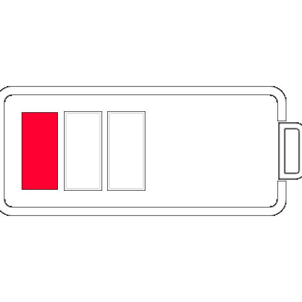 Low Battery Blinking Warning