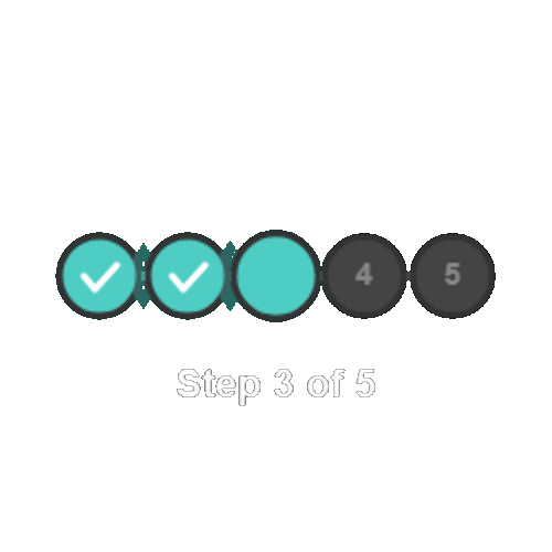 Stepped Progress Dots