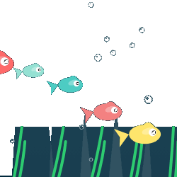 Fish Swim Underwater