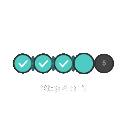 Stepped Progress Dots